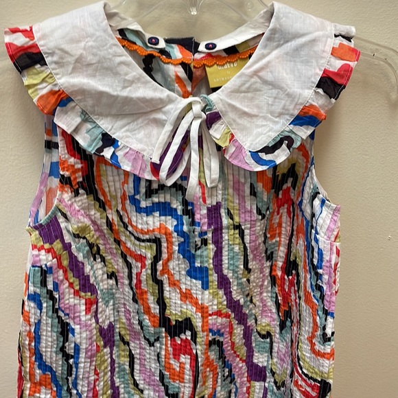 New Women’s Maeve Abstract Pintucked Blouse By Anthropologie!!🔥🔥🔥 - Picture 6 of 13